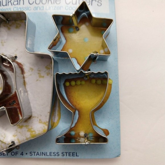Chanukah Hanukkah Cookie Cutters HOLIDAY 4 Piece Set - Picture 4 of 7